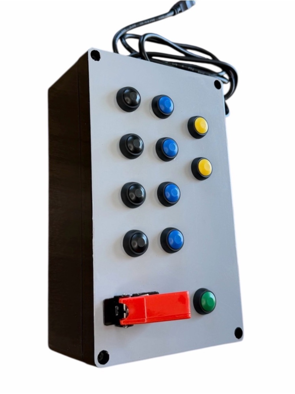 Custom Multi-Button Sim Racing Button Box -Handmade- Gray & Black - Picture 3 of 8